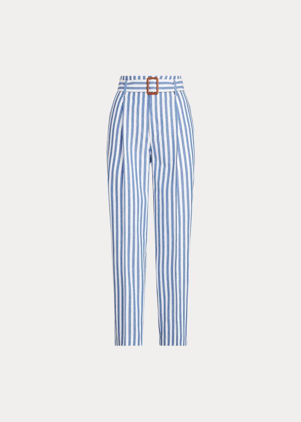 Polo Ralph Lauren Striped Straight-Leg Bukser Dame Danmark (YBUSE0932)